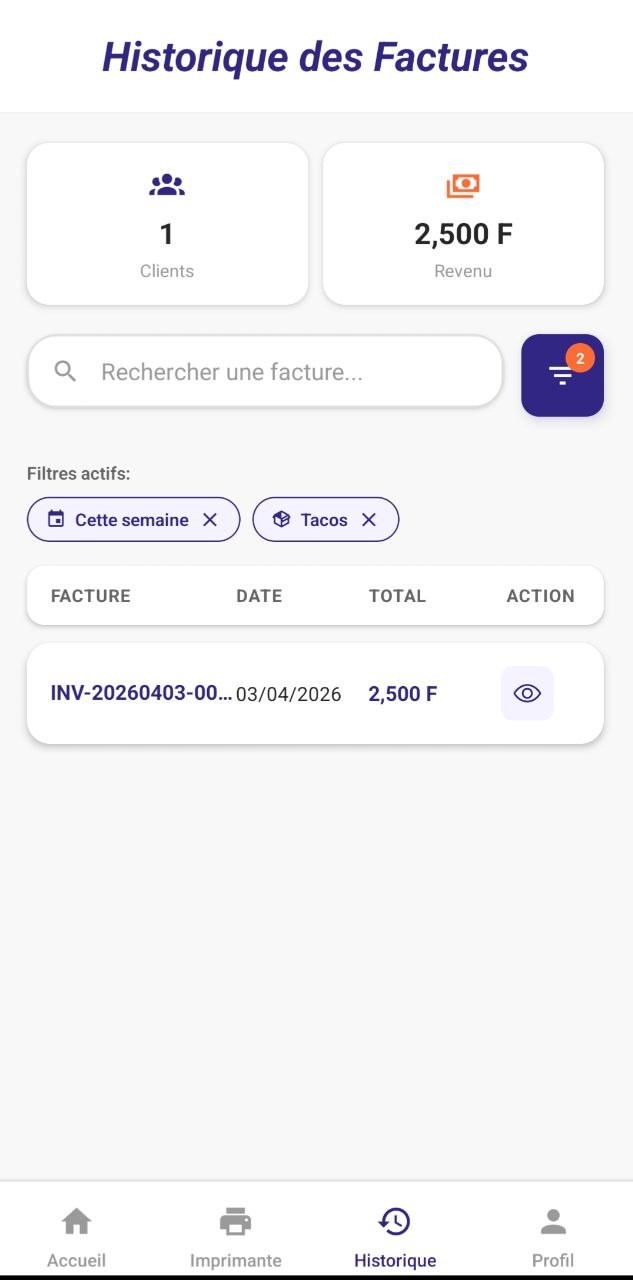 Historique avec filtres